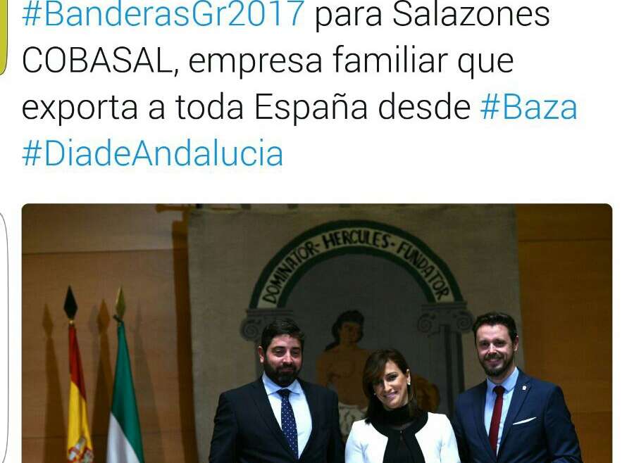 Cobasal recibe el premio Bandera de Andalucía